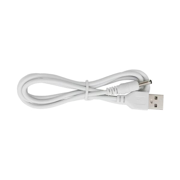USB til DC strømkabel 1,2 m erstatningsoplader til Flawless Pedi med hurtig USB-opladning