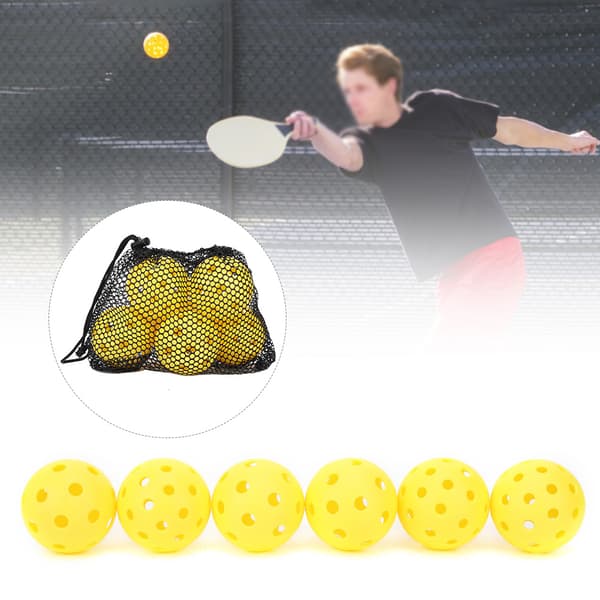 PE Gul Hög Studs Miljövänlig Pickleballboll Sportutrustning