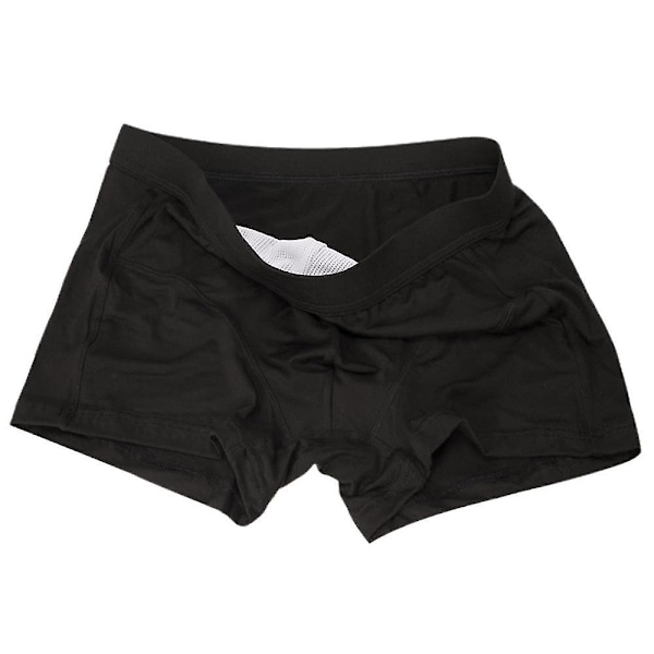 Mænd Modal Boxer Briefs Undertøj Stretch Boxers Underbukser Black XL