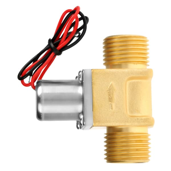 DC 4.5V 12-tums vattenflödespuls elektromagnetisk mässingsmagnetventil