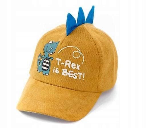 Baseballkasket Dinosaur Pigge Hat yellow