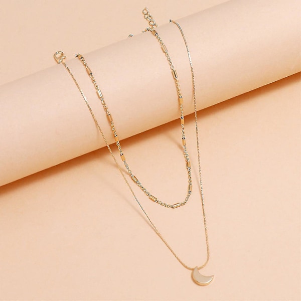 Multi-lags legering Plating kjede krageben kjede Crystal Drop Diamond