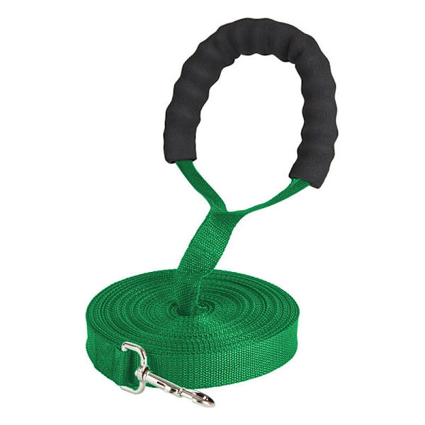 Svamphåndtak for hundebånd til hund (svart 10m*2,5cm),