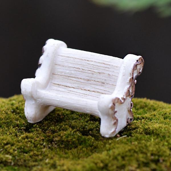 4 kpl Resin Mini Chair Miniatyyri Maisema Malli Nukke Figuuri Patsas Puutarhasisustus