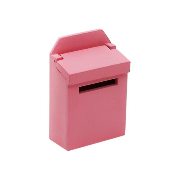 1:12 Väripostilaatikko Minihuonekalunukkeille 3 kpl, vaaleanpunainen