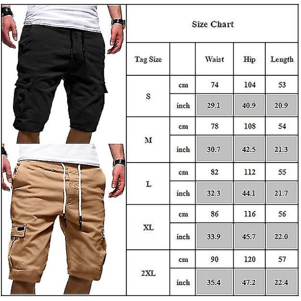 Herr Summer Cargo Shorts Multi Sport Dragsko XL