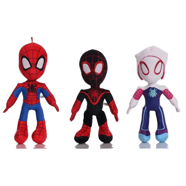 Spidey And His Amazing Friends Ghost Spider, Miles Morales Plysch Red