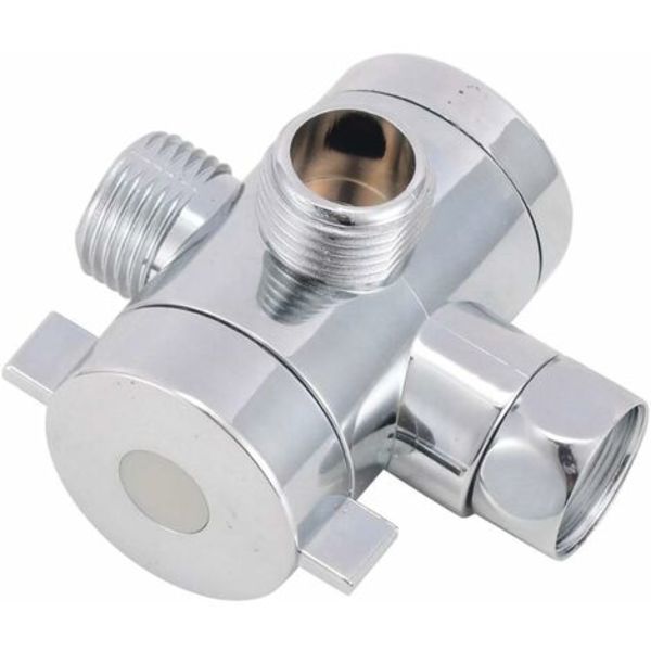1/2'' 3-veis T-adapter T-adapter T-ventil Justerbart dusjhode Dusjarmmontert baderomsventil maskinvaretilbehør，Fone