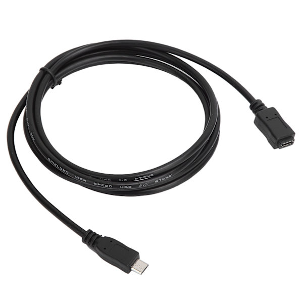 USB 2.0 Micro Han til Micro Hun Forlængerkabel til Telefon Tablet
