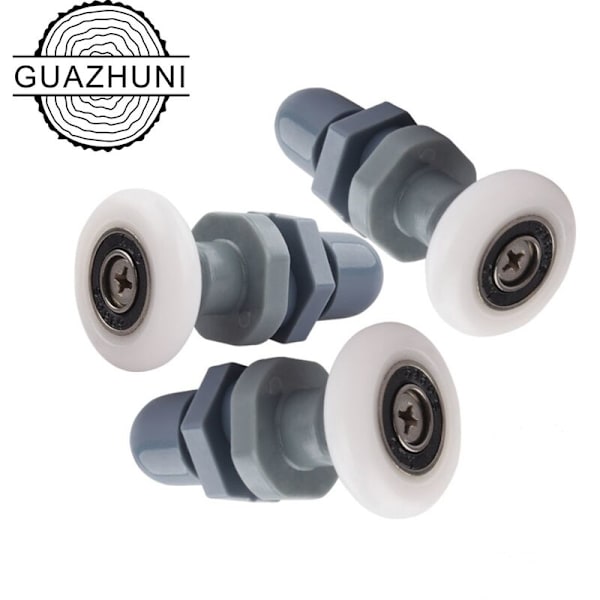 10st litet grått hjul hjul diameter 23mm duschrum skjutdörr remskiva gammaldags remskiva båge glas spårhjul