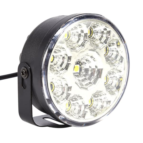 2X Bil Hvit 9 SMD LED Kjørelys DRL Tåkelys Frontlyspærer