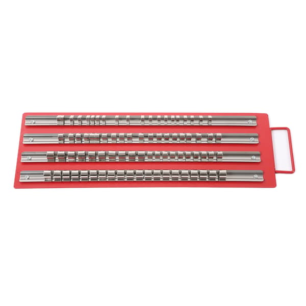 Socket Organizer Brick med 1/4 3/8 og 1/2 Tomme Drevholdere til Bilreparation