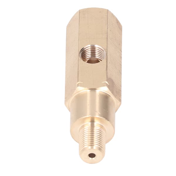 1/8in oljetrykksmåleradapter messing T-stykke sensor sender universell bilmodifikasjon