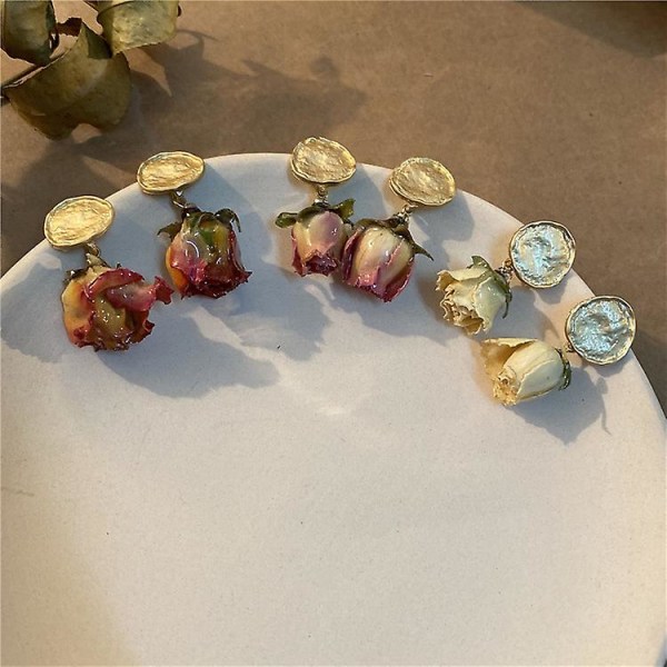 Korvakorut Flower Stud Muotikorut B2293 pink