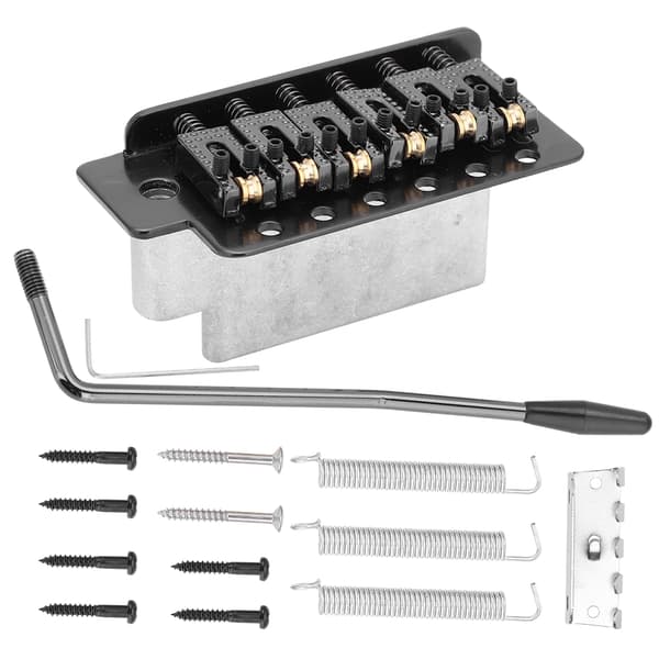 Roller Single Locking Tremolo Vibrato Bro Halestykke til ST Guitar Sort