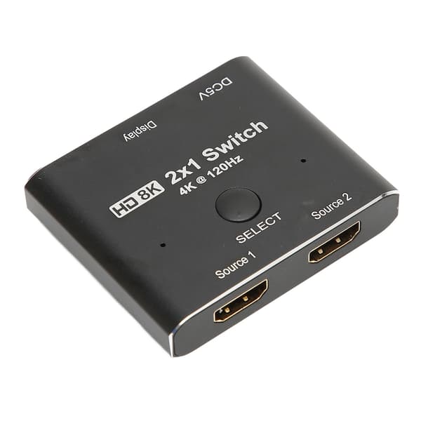 HD Multimedia Interface 2.1 Switch 2-vägs 8K 48Gbps Aluminiumlegering för Xbox PS5