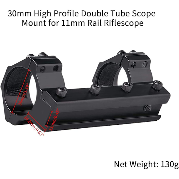 Aluminium Tactical Low Profile 30mm Scope Rings 11mm Weaver/picatinny Mount Rings Scope Adapter