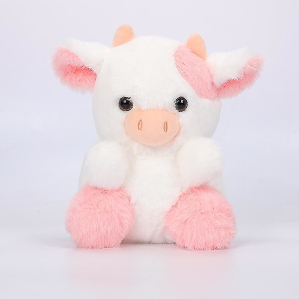 Pink Cow Plysj Leketøy Belle Straw Cow Søt Straw Cow Doll A