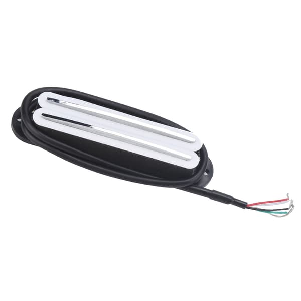 11K Dubbel Hot Rail Humbucker Pickup Keramisk Magnet ABS Elgitarr Tillbehör Vit Silver