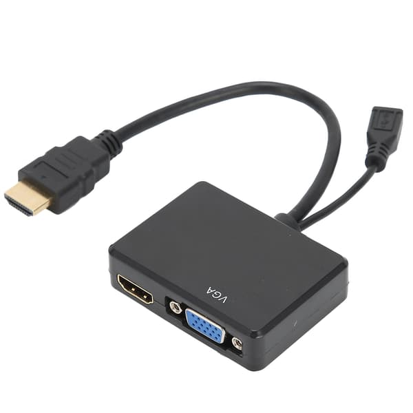 HDMI til VGA Konverter Sort