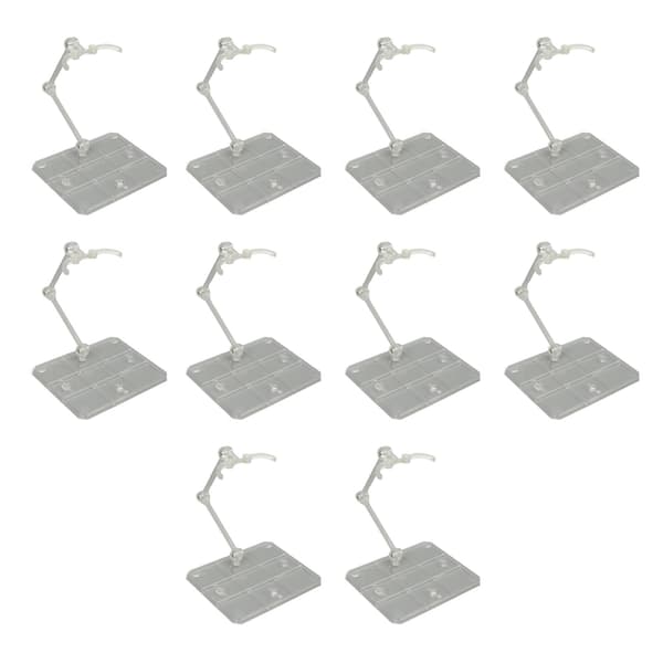 10 sæt Transparent Akryl Action Figur Stand Anime Display Holder Base Support