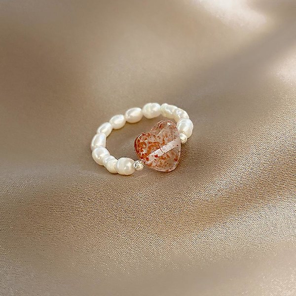 Ring Pearl Strawberry Girls&#39; Muotikorut Ac3859
