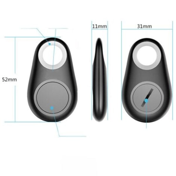 Mini Bluetooth Tracker Bag Plånboksnyckel Pet Anti-Lost Finder Locator Larm för barn Plånboksväska Smartphonenycklar