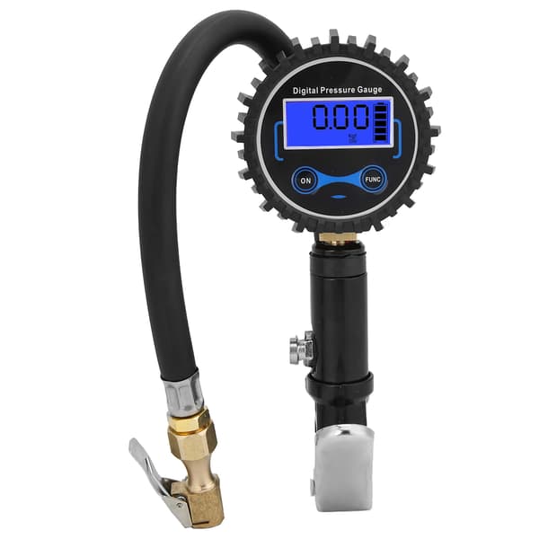 Digital däckpump med LCD tryckmätare, lampa, automatisk luftpump