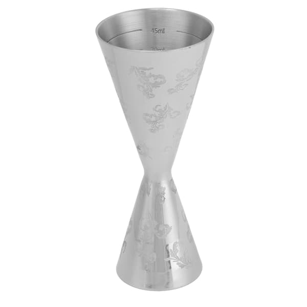 Dobbelt cocktailmålebæger i rustfrit stål 30 ml 60 ml Bar Blade Stripe Design