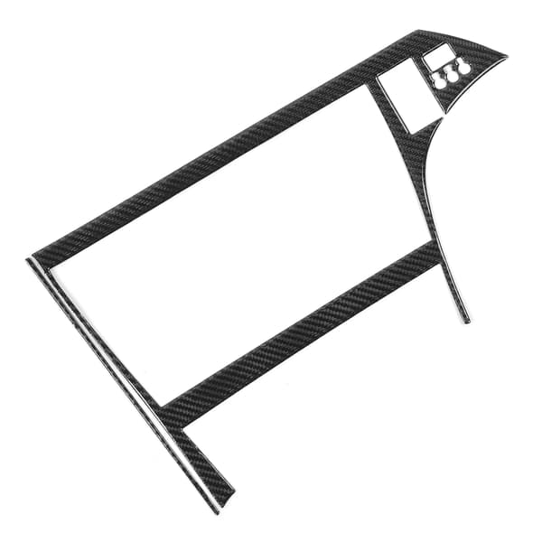 2 stk. Karbonfiber GPS-skjermpaneldeksel, fast passform Prius 2012-2015 RHD