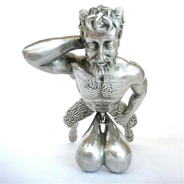 Dørklokke Harpiks Ornament Utendørs hage dekorasjon statue silver