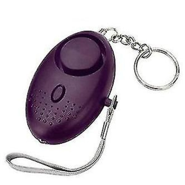 Kannettava hätätilanne, henkilökohtainen itsepuolustus, LED-avainnippu, turvahälytin Purple