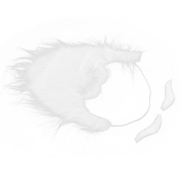 Justerbar Elastisk Falsk Mustasch Skägg Tomte Julset