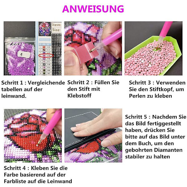5D Diamantmaling-Juletog-40x50cm