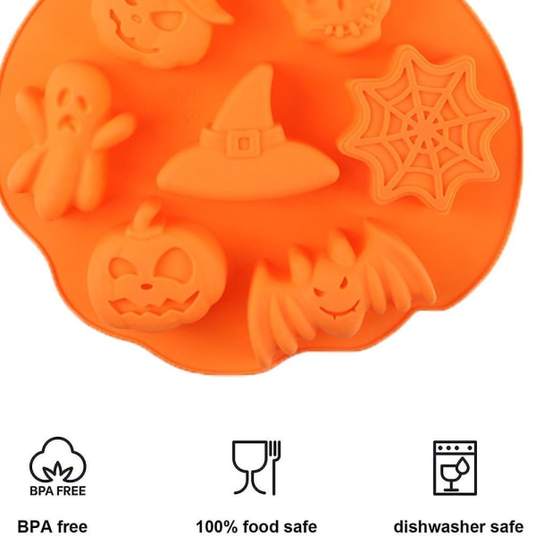Spooky Halloween-formet isbitbrett / matformer - morsomme skumle design
