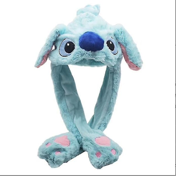 Korva Liikkuva Jumping Hat Hauska Pehmo Ghost Hat Movable Ears Hat Blue