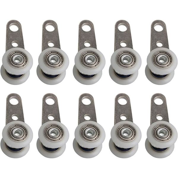 10 stk skyvedør hengende hjullager foldedør hengende hjul lengde 45*hjul diameter 19MM,