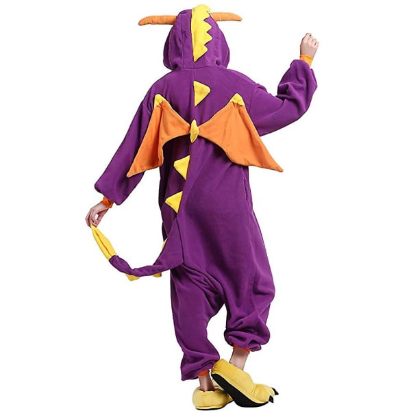 Dinosaurusten yhdistämä pyjamat Halloween-roolileikki 140CM Purple