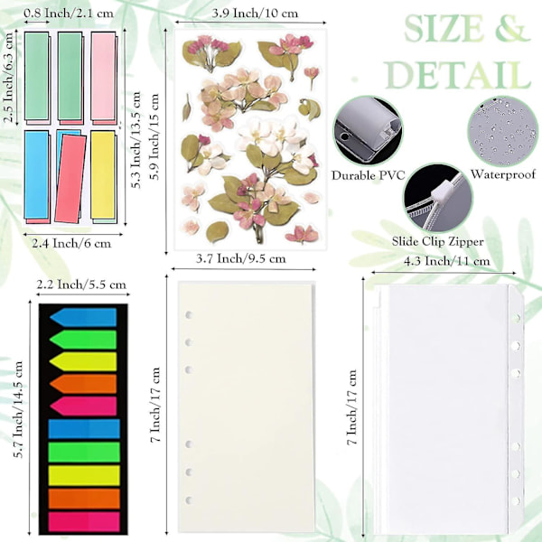 A6 Pu læder Notebook Planner Organizer Purple