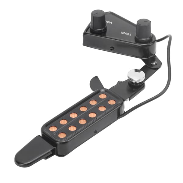 12-hulls ukulele lydhull-pickup elektrisk transduser med tone- og volumkontroll