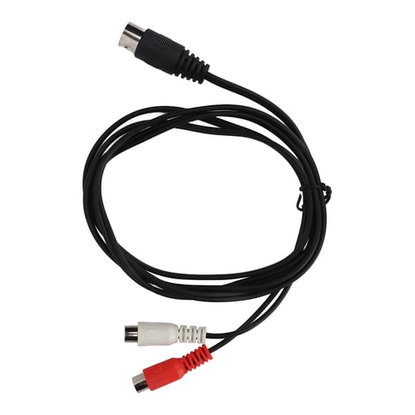 DIN 5 Pin Han til 2 RCA Hun Adapterkabel Professionel til Gammelt Lydudstyr 1,5 Meter