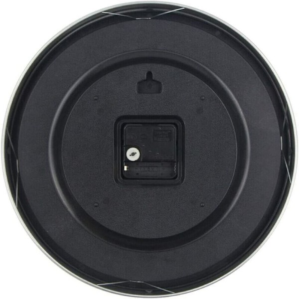 10 tommer plast termohygrometer vægur (sort)