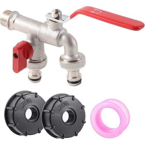 Puutarhaletkun pikaliitin Double Tap Ibc Tank Adapter S60x6 1/2&quot;