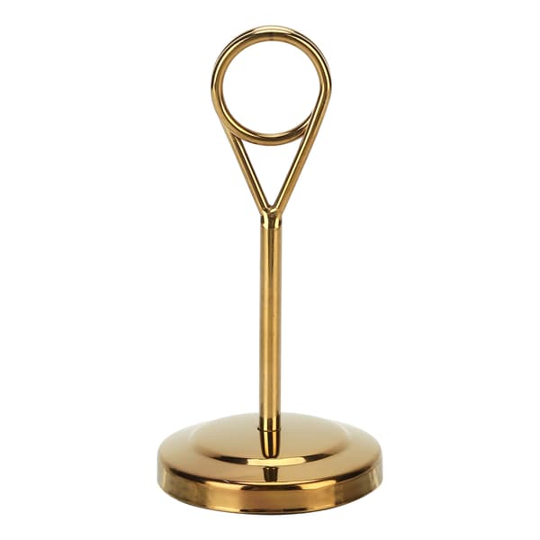 Rustfrit stål, rustfast, holdbar, blegemiddelbestandig, let billedklips til hotelrestaurant, 10,5 cm, guld