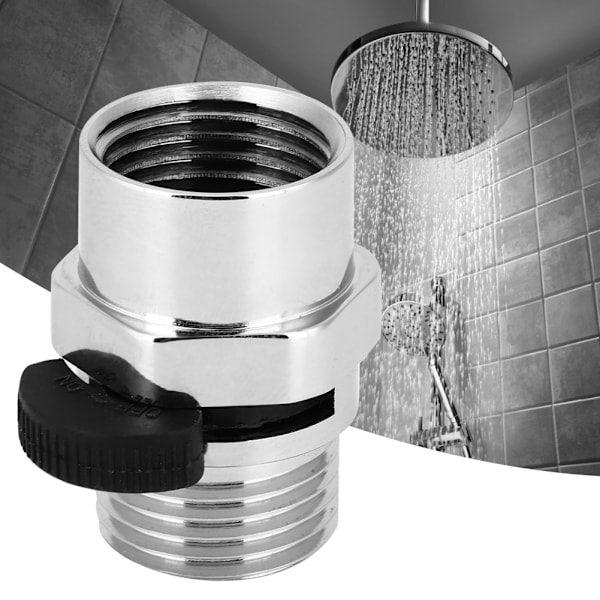 1/2-tommers Dusjhode Sprøyte Flow Control Valve og Avstengingsadapter for Badtilbehør