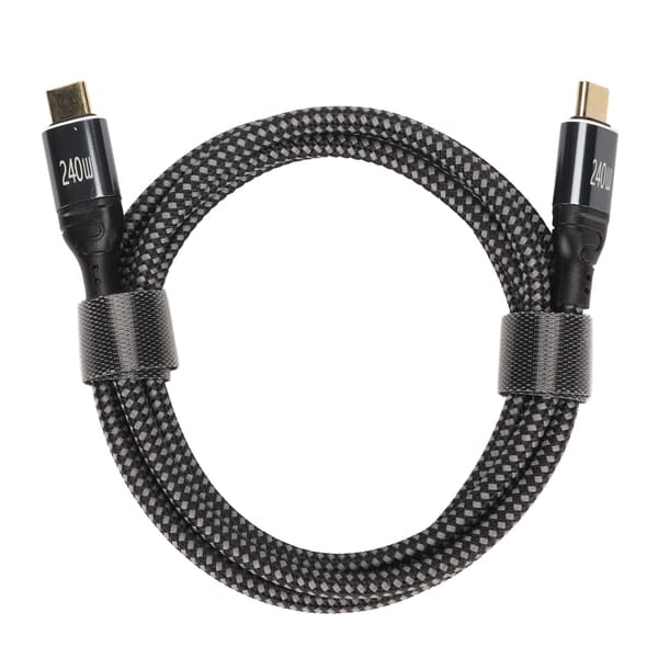 USB C - USB C -kaapeli 240W PD USB 2.0 480Mbps uros-uros datakaapeli 1,5m