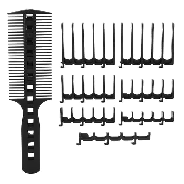 Professionelt Hårklippe Styling Kam Sæt Barber Hårklippeværktøj Sort