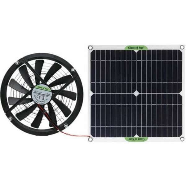 Solpanel 100W Monokristallin kisel Solpanel Solfilm 12V Solfläkt 10 tums minikylfläkt Solfläkt