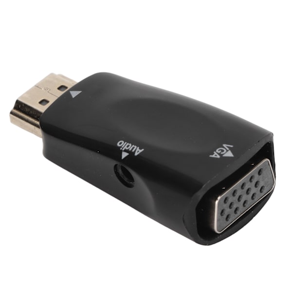 HDMI til VGA Konverter 1080P Adapter med 3,5 mm Lydinterface