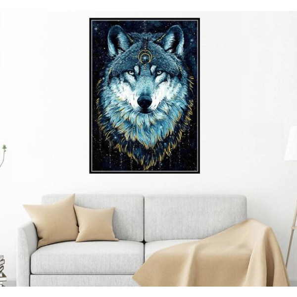 Animal Wolf King diamond painting (30*40cm)